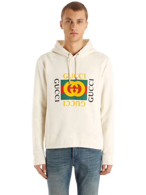 gucci sweatshirt herren sale|Gucci trim tan hoodie sweatshirt.